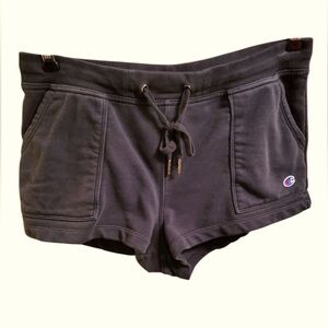 Champion Black Athletic Shorts with Drawstring Waistband